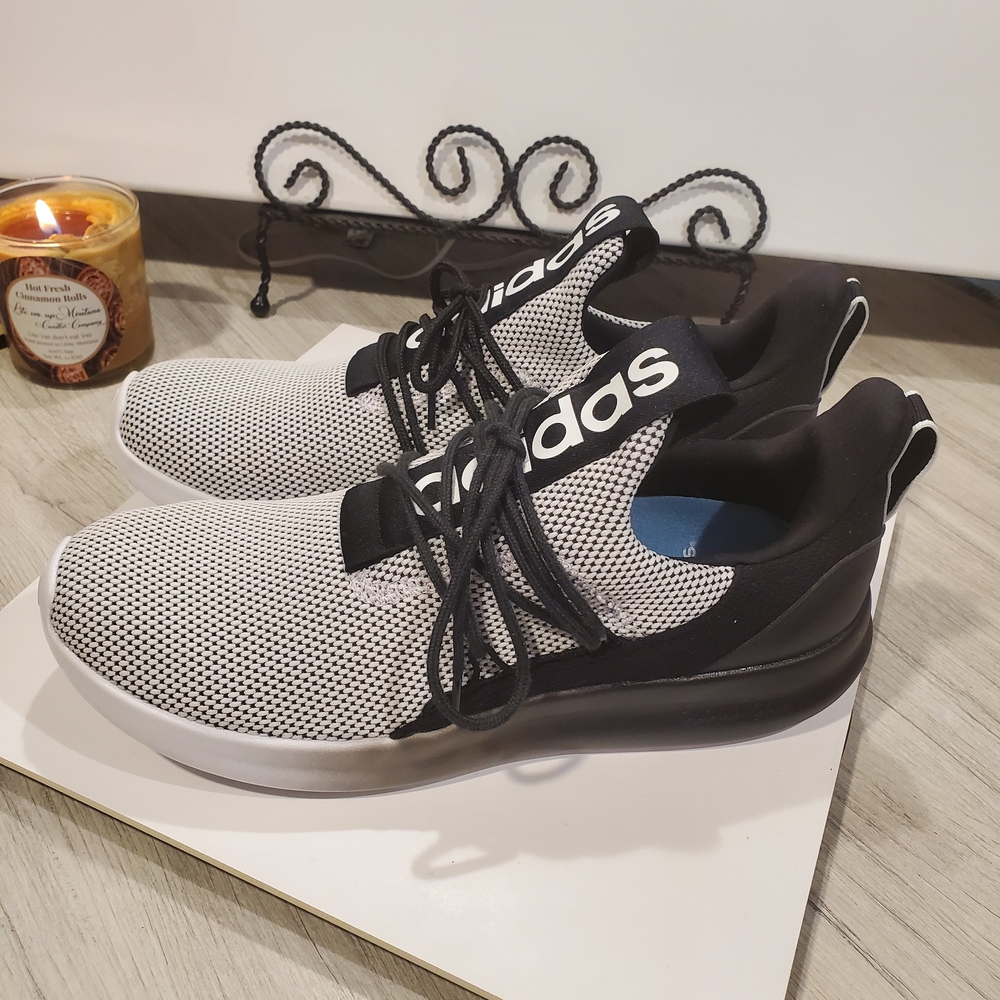 adidas Black and White Athletic Shoes